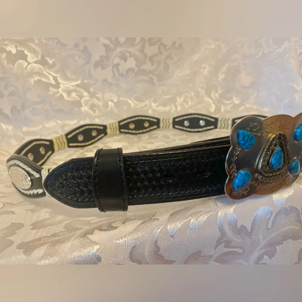 NWOT Nocona Western Belt, Hand-tooled Genuine Leather, Men’s 44